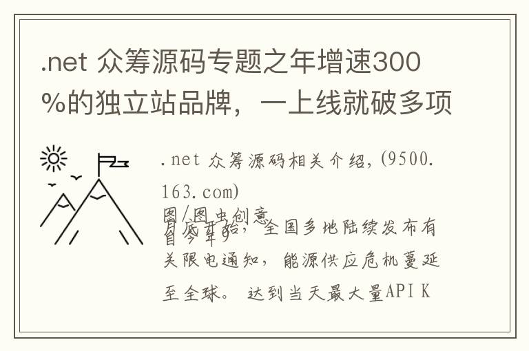 .net 众筹源码专题之年增速300%的独立站品牌，一上线就破多项记录