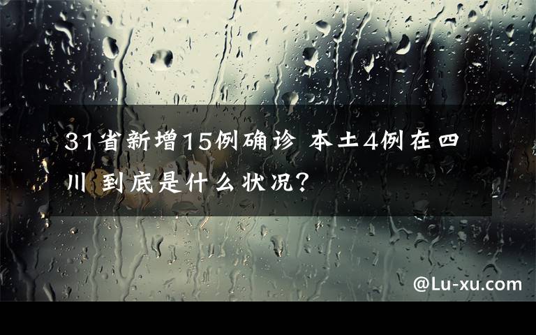 31省新增15例确诊 本土4例在四川 到底是什么状况？