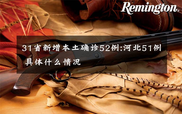 31省新增本土确诊52例:河北51例 具体什么情况