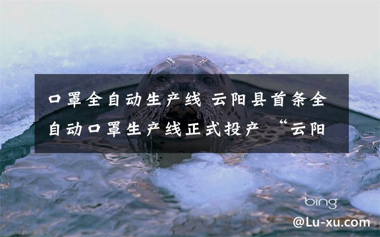 口罩全自动生产线 云阳县首条全自动口罩生产线正式投产 “云阳造”口罩来了！