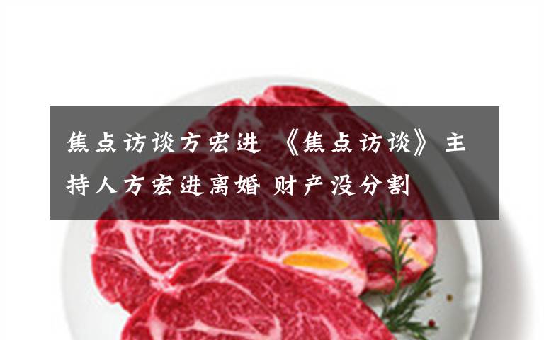 焦点访谈方宏进 《焦点访谈》主持人方宏进离婚 财产没分割文章配图