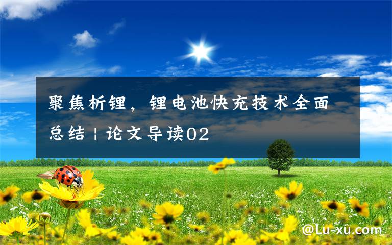 聚焦析锂，锂电池快充技术全面总结 | 论文导读02文章配图