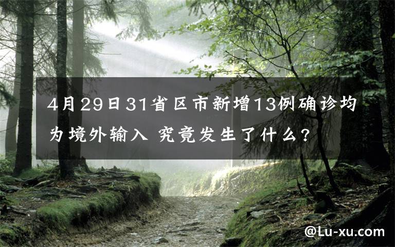 4月29日31省区市新增13例确诊均为境外输入 究竟发生了什么?