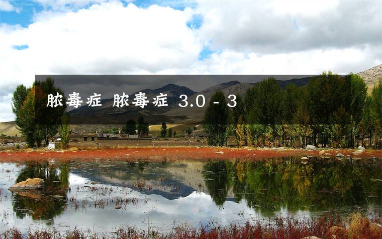 脓毒症 脓毒症 3.0 - 3文章配图