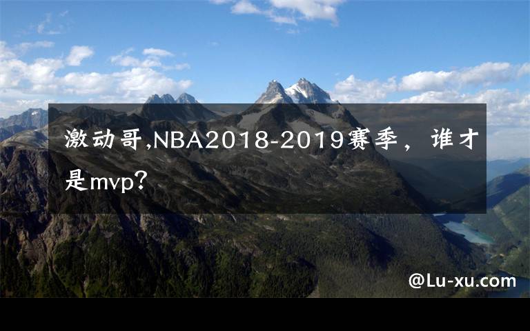 激动哥,NBA2018-2019赛季，谁才是mvp？