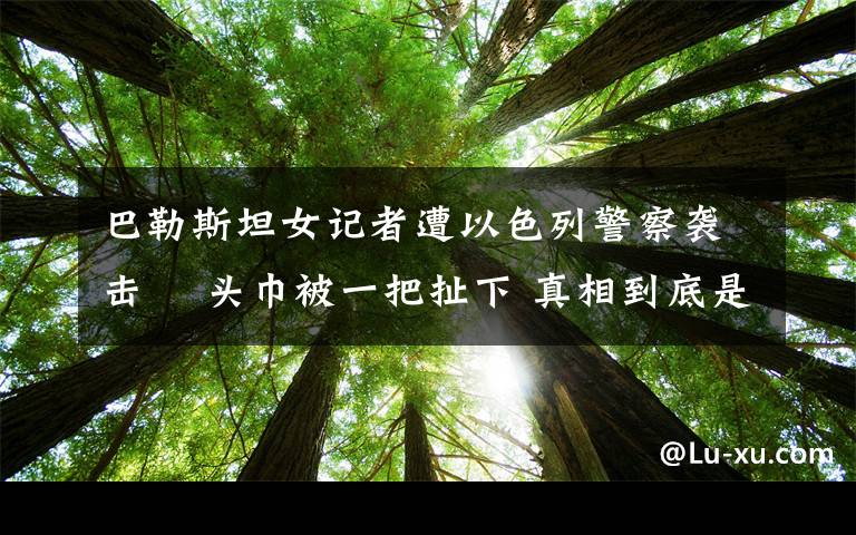 巴勒斯坦女记者遭以色列警察袭击  头巾被一把扯下 真相到底是怎样的？