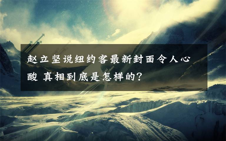 赵立坚说纽约客最新封面令人心酸 真相到底是怎样的？