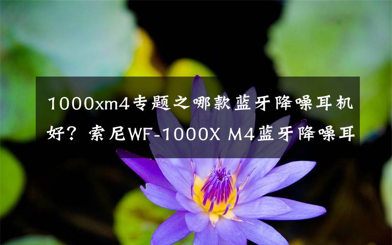 1000xm4专题之哪款蓝牙降噪耳机好？索尼WF-1000X M4蓝牙降噪耳机使用评测文章配图