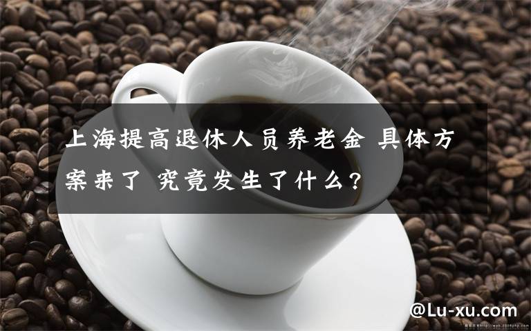 上海提高退休人员养老金 具体方案来了 究竟发生了什么?