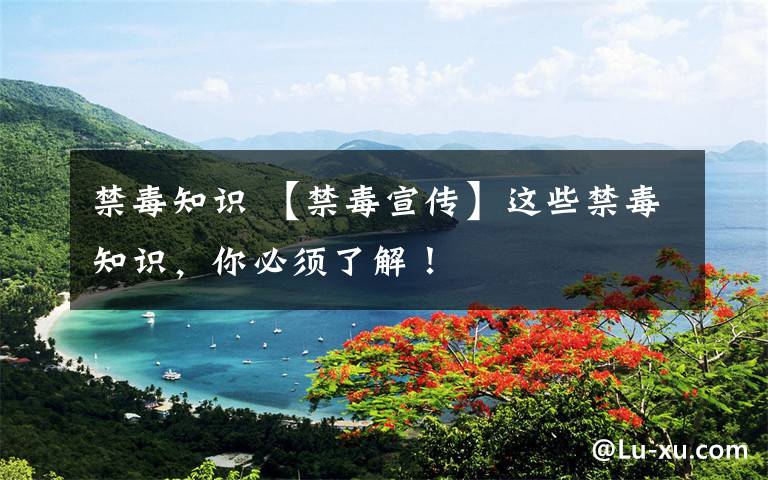 禁毒知识 【禁毒宣传】这些禁毒知识，你必须了解！