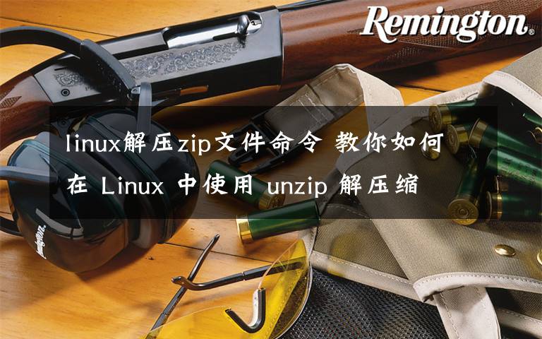 linux解压zip文件命令 教你如何在 Linux 中使用 unzip 解压缩文件