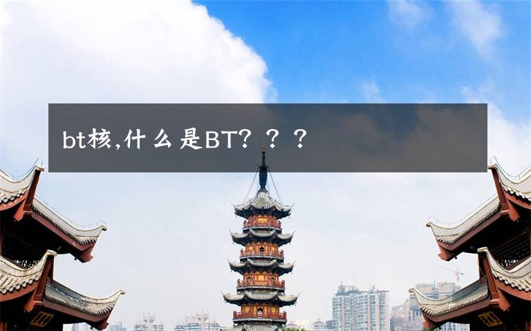 bt核,什么是BT？？？