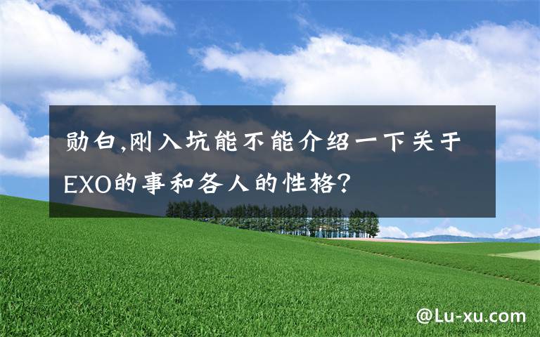 勋白,刚入坑能不能介绍一下关于EXO的事和各人的性格？