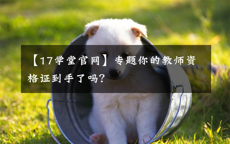 【17学堂官网】专题你的教师资格证到手了吗？文章配图