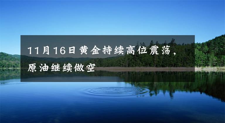 11月16日黄金持续高位震荡，原油继续做空