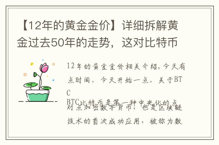 【12年的黄金金价】详细拆解黄金过去50年的走势，这对比特币的发展有何启发？