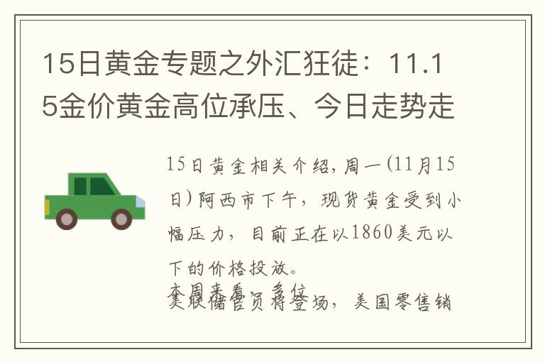 15日黄金专题之外汇狂徒：11.15金价黄金高位承压、今日走势走势操作建议