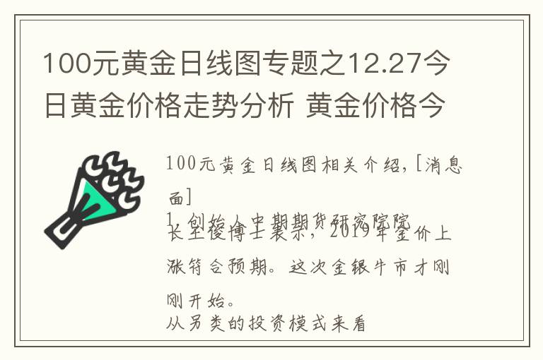 100元黄金日线图专题之12.27今日黄金价格走势分析 黄金价格今天多少一克