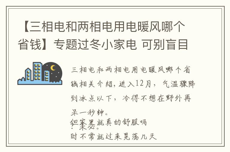 【三相电和两相电用电暖风哪个省钱】专题过冬小家电 可别盲目跟风选