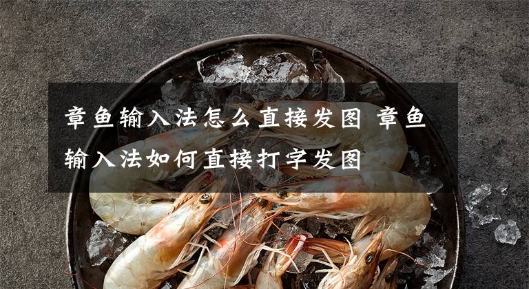 章鱼输入法怎么直接发图 章鱼输入法如何直接打字发图文章配图