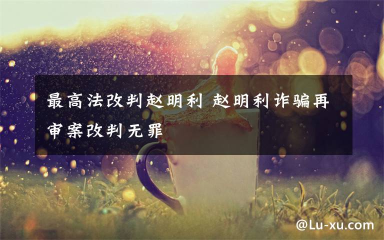 最高法改判赵明利 赵明利诈骗再审案改判无罪文章配图