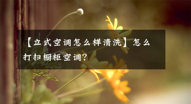 【立式空调怎么样清洗】怎么打扫橱柜空调？文章配图