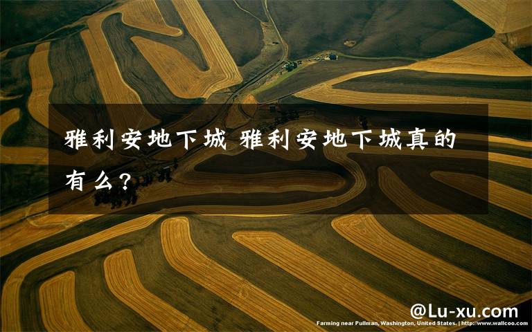 雅利安地下城 雅利安地下城真的有么?文章配图