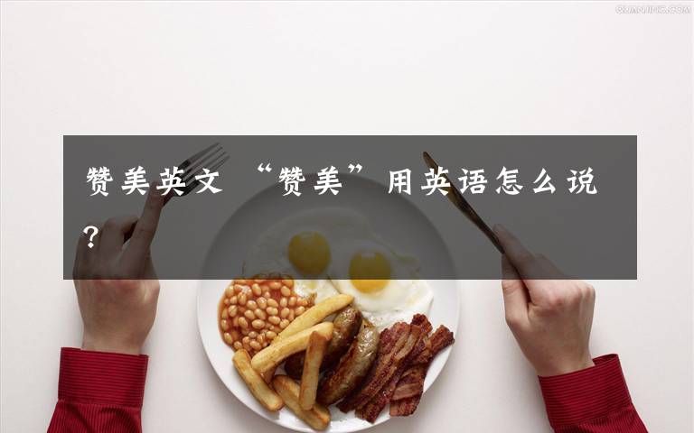 赞美英文 “赞美”用英语怎么说?文章配图
