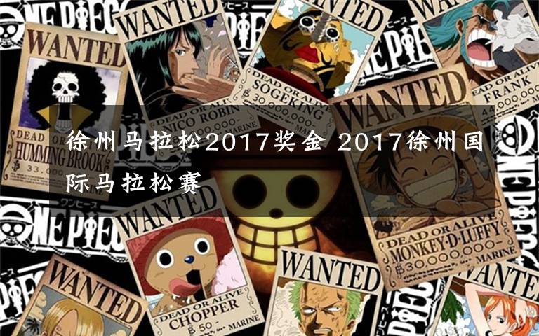 徐州马拉松2017奖金 2017徐州国际马拉松赛