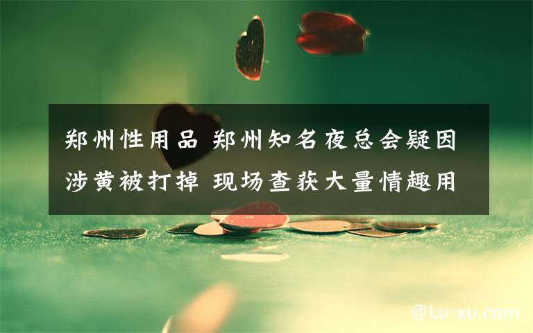 郑州性用品 郑州知名夜总会疑因涉黄被打掉 现场查获大量情趣用品文章配图