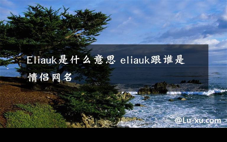 Eliauk是什么意思 eliauk跟谁是情侣网名