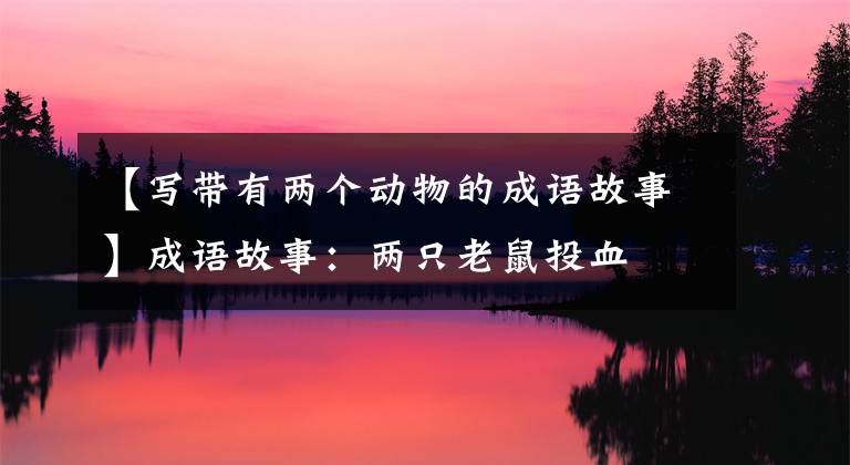 【写带有两个动物的成语故事】成语故事：两只老鼠投血文章配图