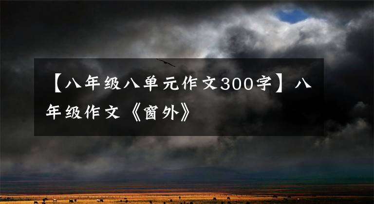 【八年级八单元作文300字】八年级作文《窗外》