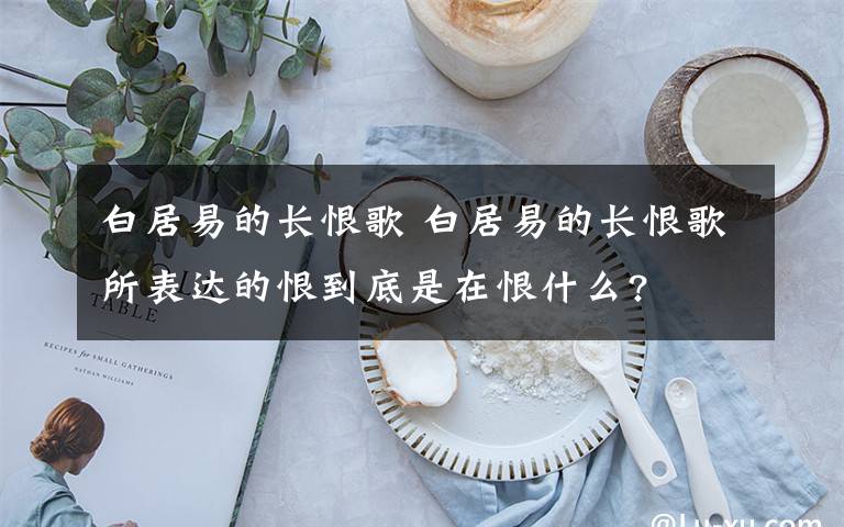 白居易的长恨歌 白居易的长恨歌所表达的恨到底是在恨什么?