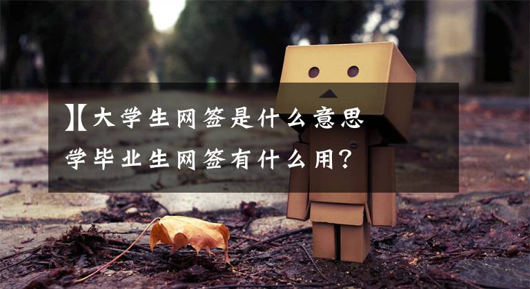 【大学生网签是什么意思
】大学毕业生网签有什么用？文章配图