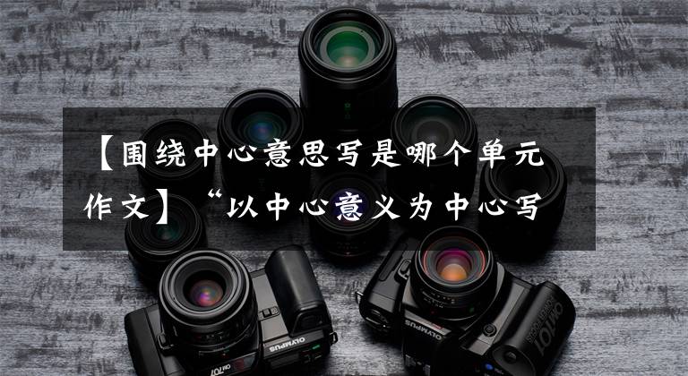 【围绕中心意思写是哪个单元作文】“以中心意义为中心写作”实践教学分析