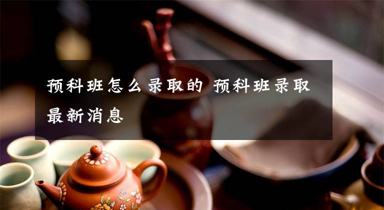 预科班怎么录取的 预科班录取最新消息文章配图