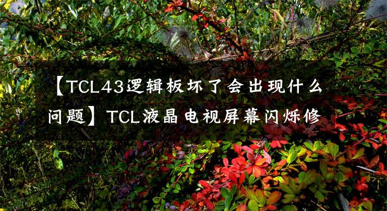 【TCL43逻辑板坏了会出现什么问题】TCL液晶电视屏幕闪烁修复