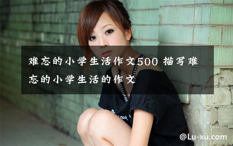 难忘的小学生活作文500 描写难忘的小学生活的作文文章配图