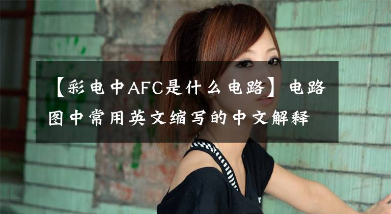 【彩电中AFC是什么电路】电路图中常用英文缩写的中文解释，建议收藏文章配图