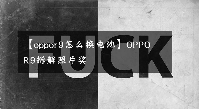 【oppor9怎么换电池】OPPO R9拆解照片奖