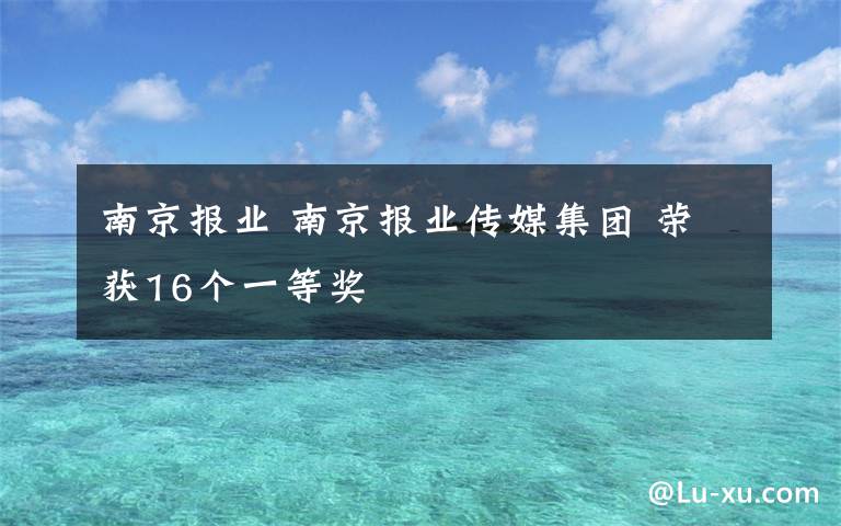 南京报业 南京报业传媒集团 荣获16个一等奖