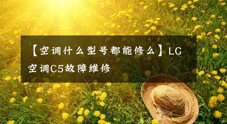 【空调什么型号都能修么】LG空调C5故障维修文章配图
