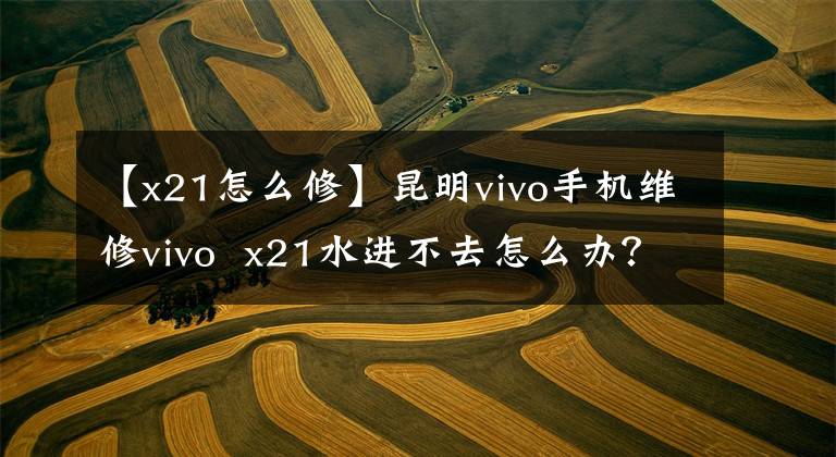 【x21怎么修】昆明vivo手机维修vivo  x21水进不去怎么办？文章配图