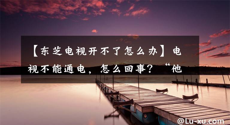 【东芝电视开不了怎么办】电视不能通电，怎么回事？“他们”在恶作剧。