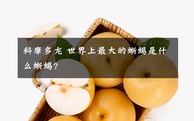 科摩多龙 世界上最大的蜥蜴是什么蜥蜴?