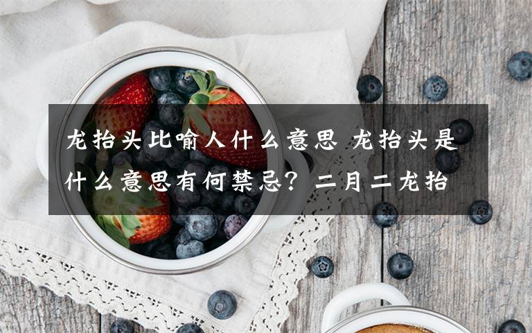 龙抬头比喻人什么意思 龙抬头是什么意思有何禁忌？二月二龙抬头的由来及传说故事介绍文章配图