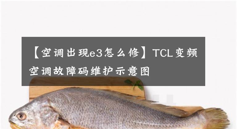 【空调出现e3怎么修】TCL变频空调故障码维护示意图文章配图