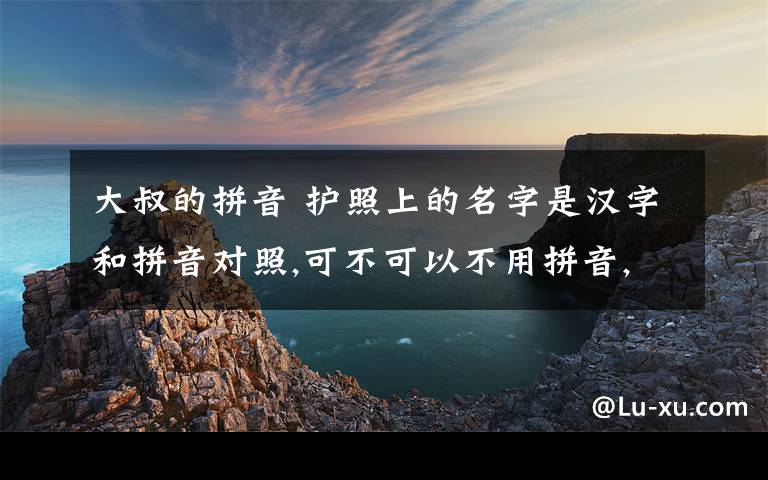 大叔的拼音 护照上的名字是汉字和拼音对照,可不可以不用拼音,而用真的英文名字