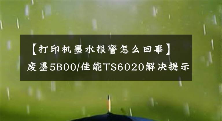 【打印机墨水报警怎么回事】废墨5B00/佳能TS6020解决提示5B00是零吗？文章配图